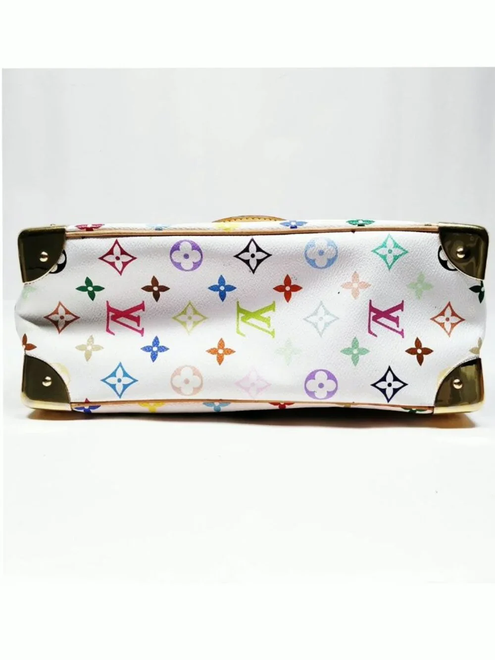 Authentic Louis Vuitton Trouville Multicolor Monogram Canvas Satchel Handbag - Picture 9 of 16